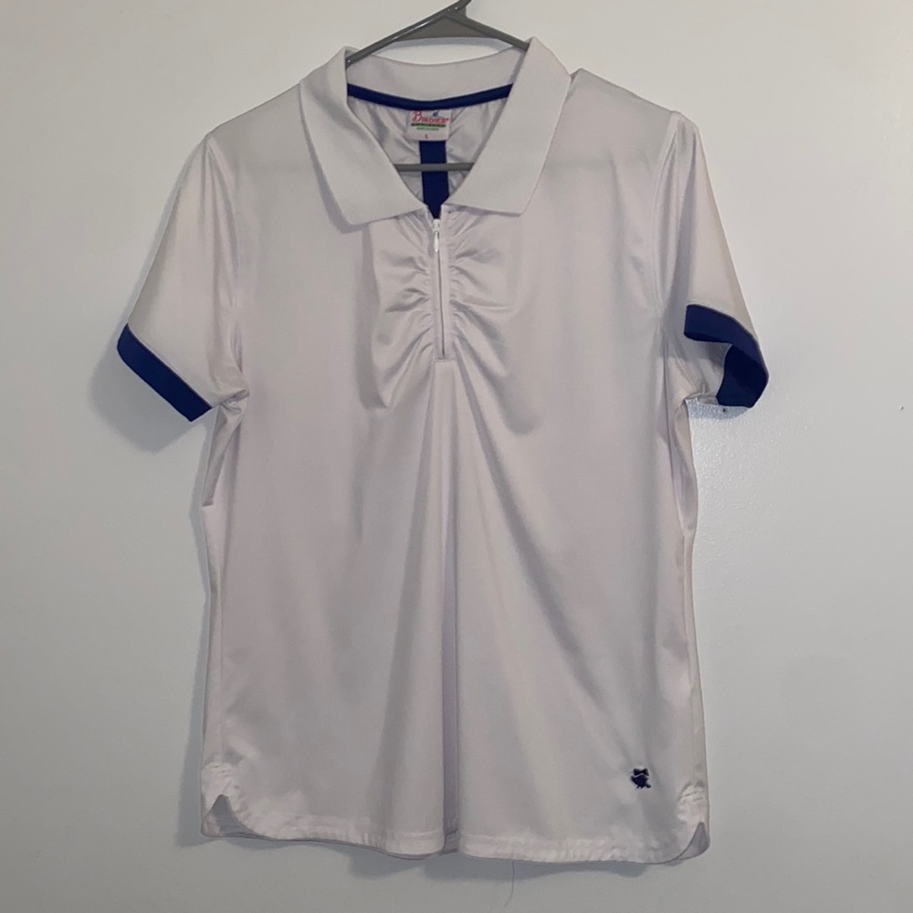 BN Birdies and Bows ladies golf shirt